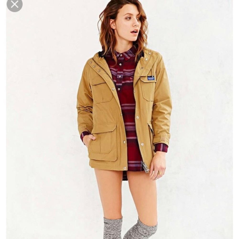 Kasson tan penfield rain jacket